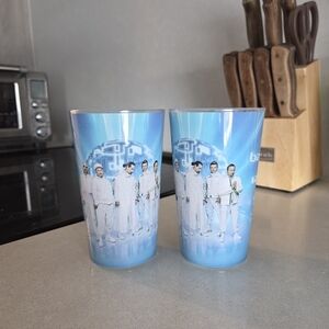 Blue Themed Drinking Glass Set